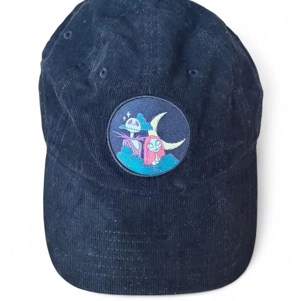 Disney The Nightmare Before Christmas Jack Skellington Sally black corduroy hat